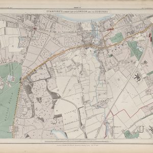 Stanford’s 1862 old map of Wandsworth and Putney – Sheet 17