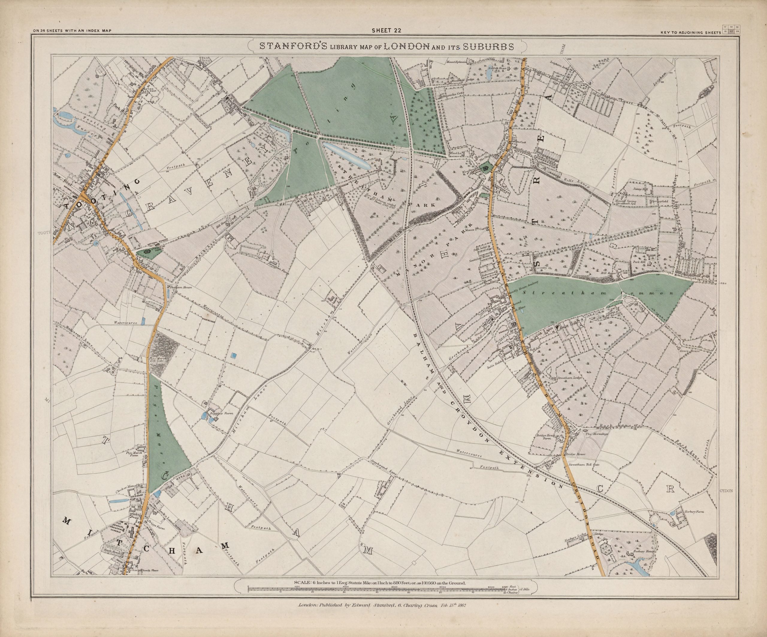 Detailed map of London 1800 Sheet 22