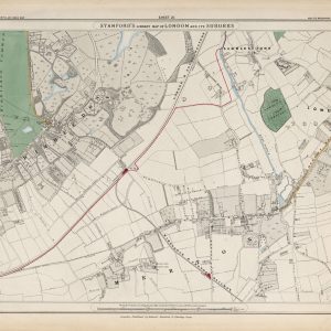 Stanford’s 1862 old map of Wimbledon and Merton – Sheet 21