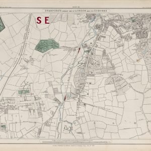 Stanford’s 1862 old map of Lewisham, Lee and Eltham – Sheet 20