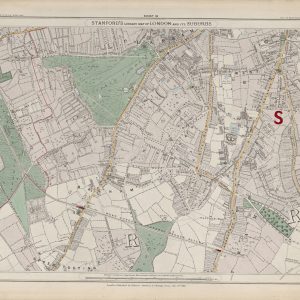 Stanford’s 1862 old map of Clapham, Balham and Tooting – Sheet 18