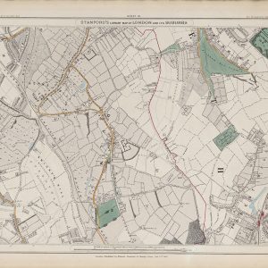 Stanford’s 1862 old map of Dulwich, Herne Hill and Forest Hill – Sheet 19