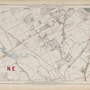 Stanford’s 1862 old map of Walthamstow, Leyton and Wanstead – Sheet 4