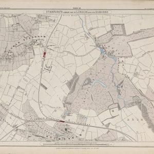 Stanford’s 1862 old map of Lower Sydenham and Beckenham – Sheet 24