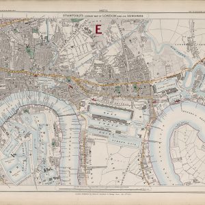 Stanford’s 1862 old map of Limehouse and the Isle of Dogs – Sheet 12
