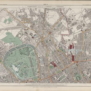 Stanford’s 1862 old map of Regent’s Park, St John’s Wood and Camden – Sheet 6