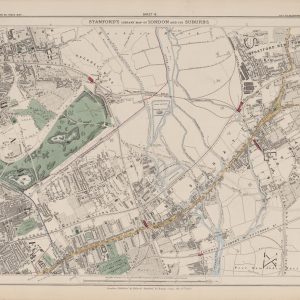 Stanford’s 1862 old map of Canonbury, Hoxton and Bethnal Green – Sheet 7