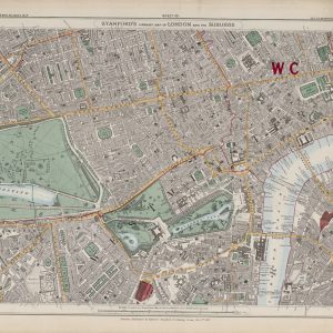 Stanford’s 1862 old map of Westminster and Mayfair – Sheet 10
