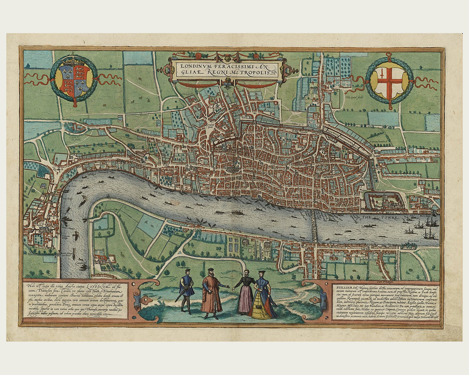 old london maps 1600s category-header