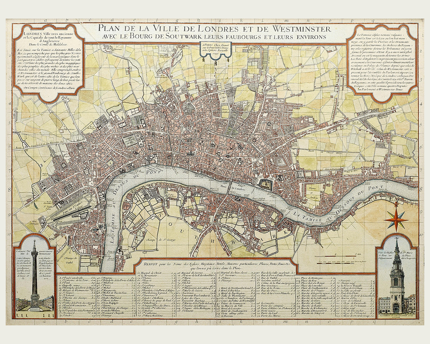 old london maps 1700s category header